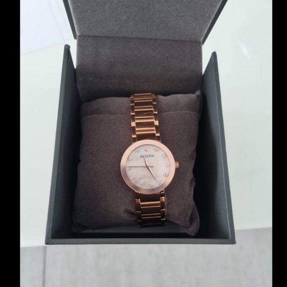 Bulova Ladies Modern Futuro Diamond Watch Model 97P133 main image 7